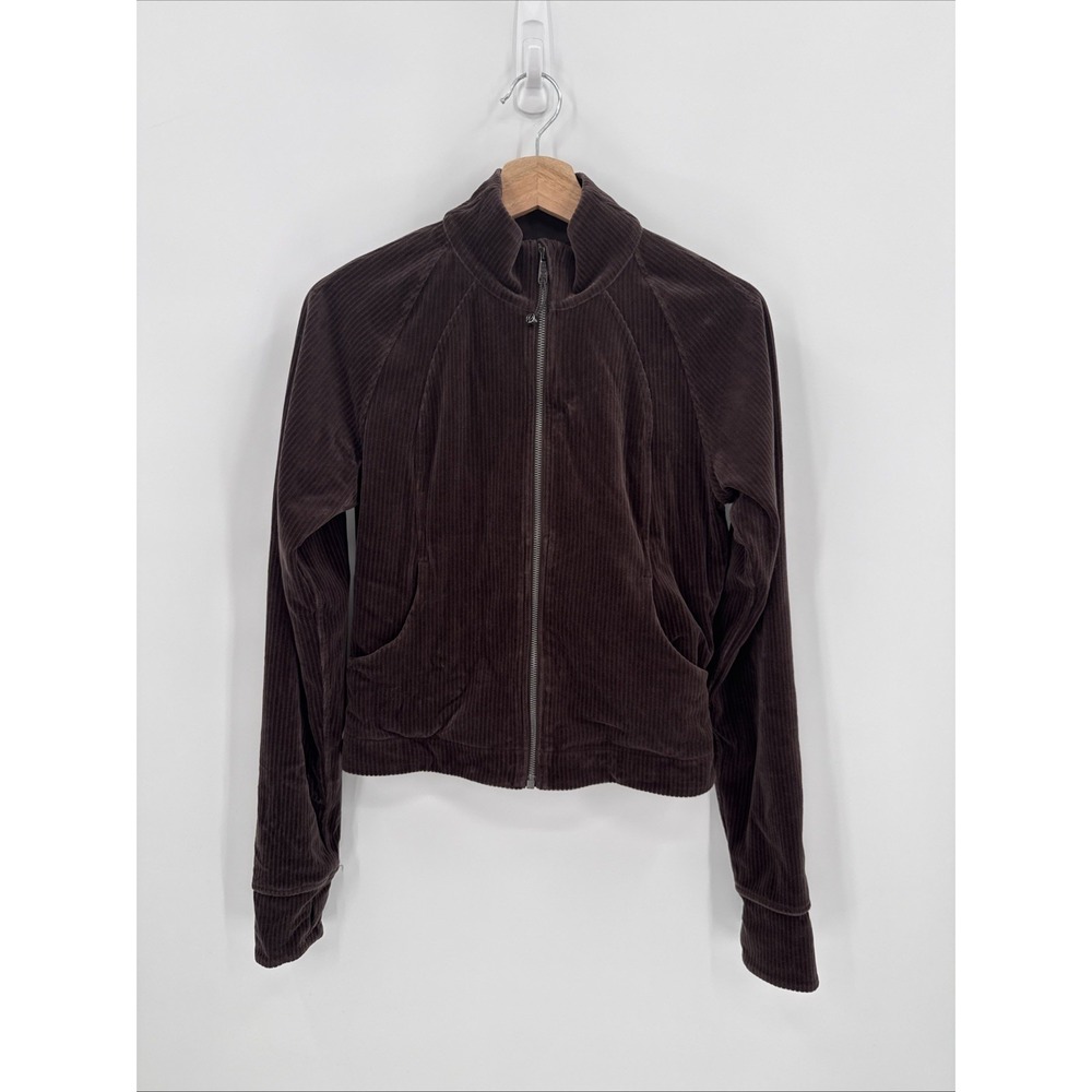 Lululemon Womens 2-Piece Brown Corduroy Track Suit Set Size 8 & 6 Athleisure - Picture 2 of 14